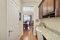 Built in desk/butler's pantry area