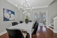 Dining Room opens to Living Room
