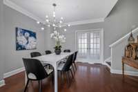 Second Floor - Nice Size Separate Diving Room just off the Kitchen