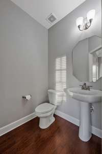 Half Bath off Kitchen