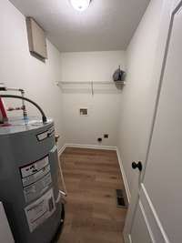 Laundry room with new Hot Water Heater