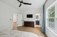 Upstairs bedroom offering generous square footage, a roomy closet, and flexibility for multiple uses. Great for kids, teens, or as a private guest retreat.