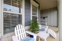 Another view of the spacious front porch
