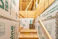 Stairwell to storage