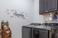 Laundry room washer and dryer may convey with acceptable offer