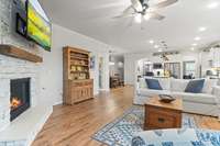 Luxury laminate floors through out the home