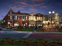 Photo: Downtown Historic Lebanon Public Square at night.