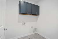 Photos of a completed "Roseland II".
Actual home will have different design selections.