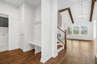 Photos of a completed "Roseland II".
Actual home will have different design selections.