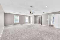 OH MY! Check out this bonus room! This could also make a grand bedroom with 2 closets and attached bath!