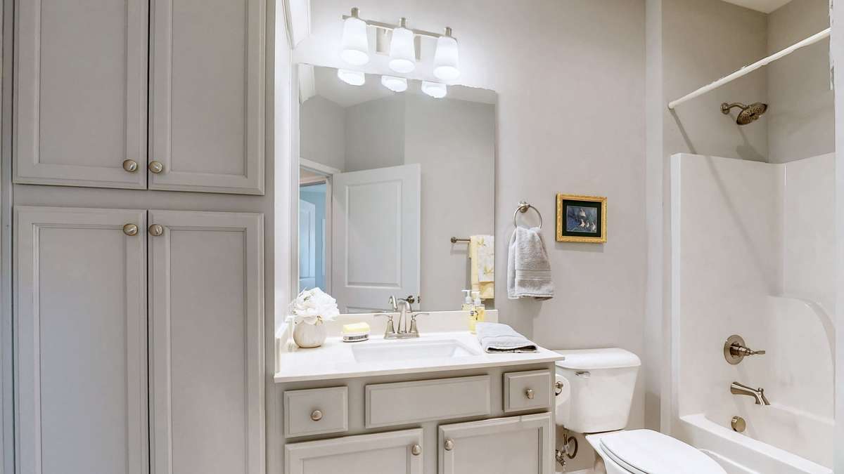 Bathroom with amazing cabinet space