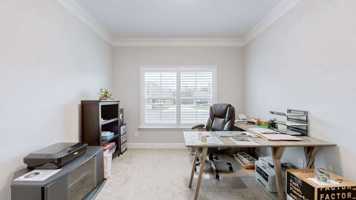 Bedroom 2 - currently being used as an office.