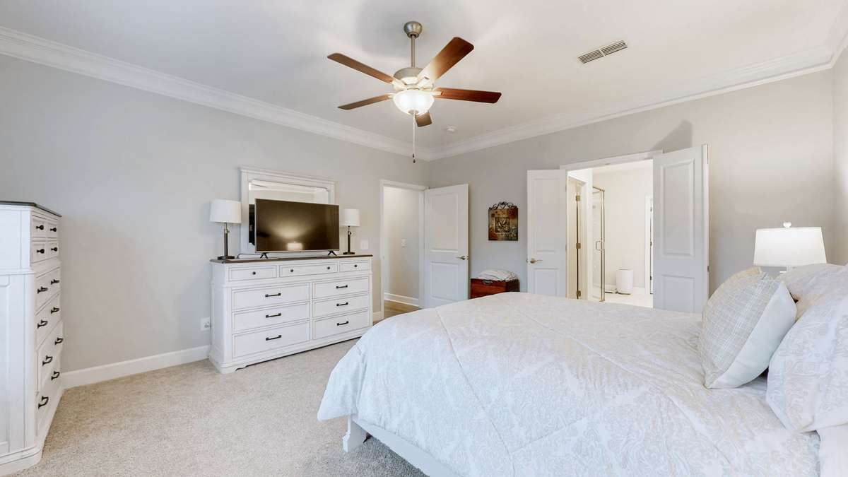 Love the double doors to the primary bath