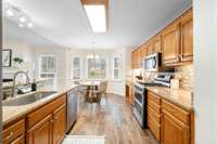 Beautiful single bowl under-mount sink.