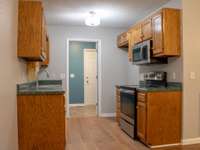 Kitchen Looking Into Laundry Room