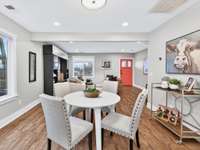 View from Dining area.