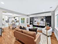 Walk into this open modern layout ideal for hosting and easy living.