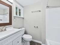 Primary bedroom with full bathroom.