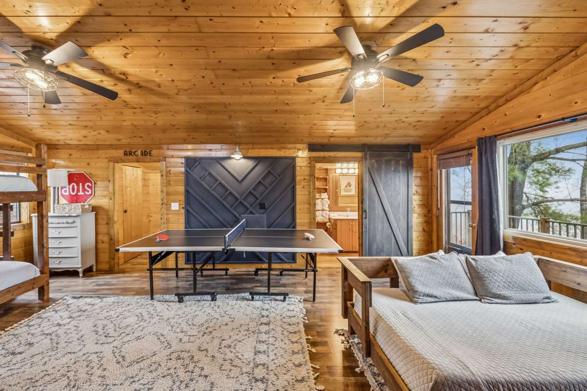 3rd bedroom acts as a bunk room/game room. Has an ensuite bath and another balcony.