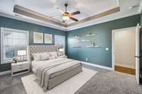Virtually Staged Master Bedroom