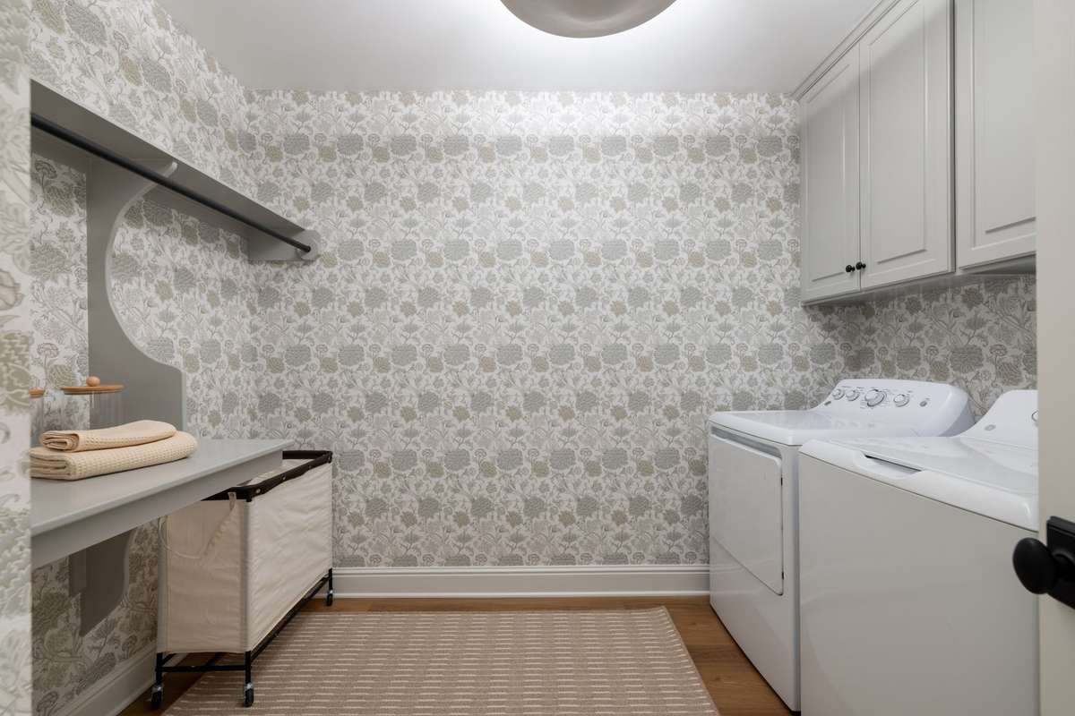 Full laundry room on the lower level
