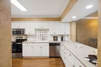 Tons of storage and counter top space for meal prep