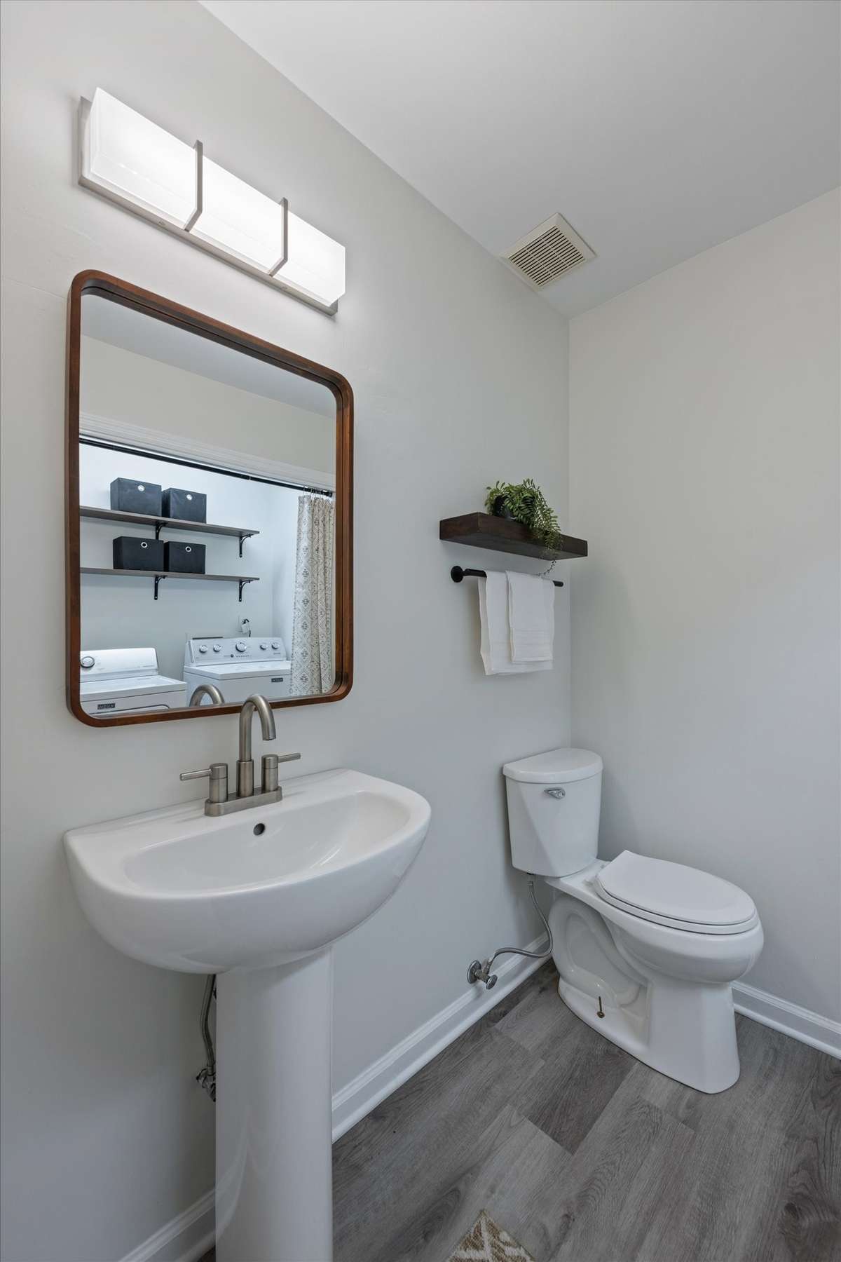 half bath off kitchen