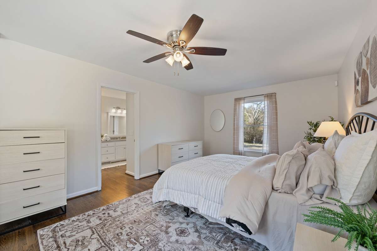 PRIMARY BEDROOM with full bath
