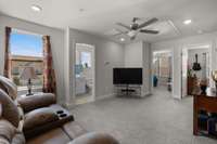 The Loft/Rec Room is Great for Game Days or Would be the Perfect Playroom or Teen's Hangout Zone as Well! (Pull Down Attic with Ladder for Storage Too).