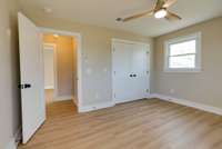 Guest bed across from the primary room