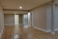 High ceiling basement