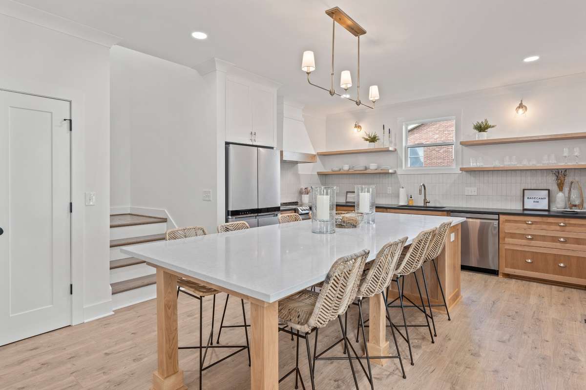 High end cabinetry, appliances, and lighting