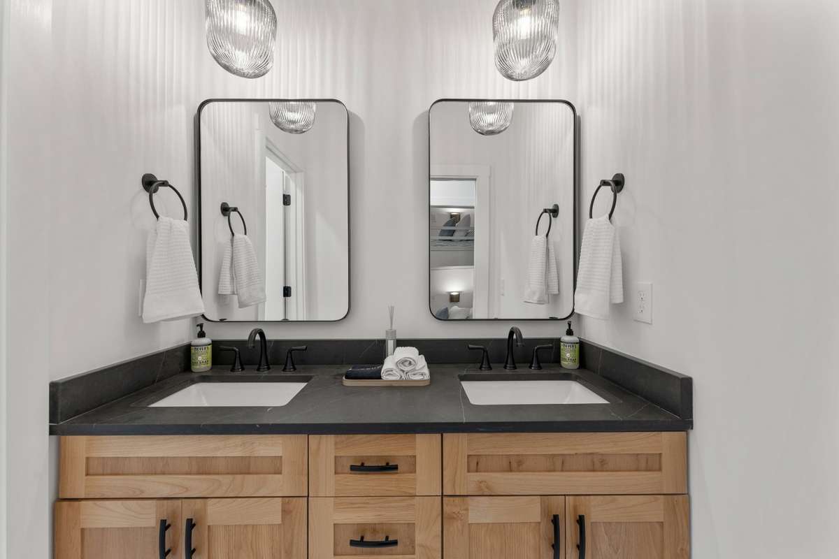 Shared second level bathroom