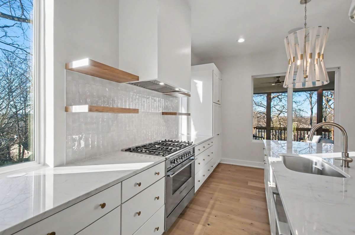 Sidelight windows allow natural light snd outdoors to flow!
