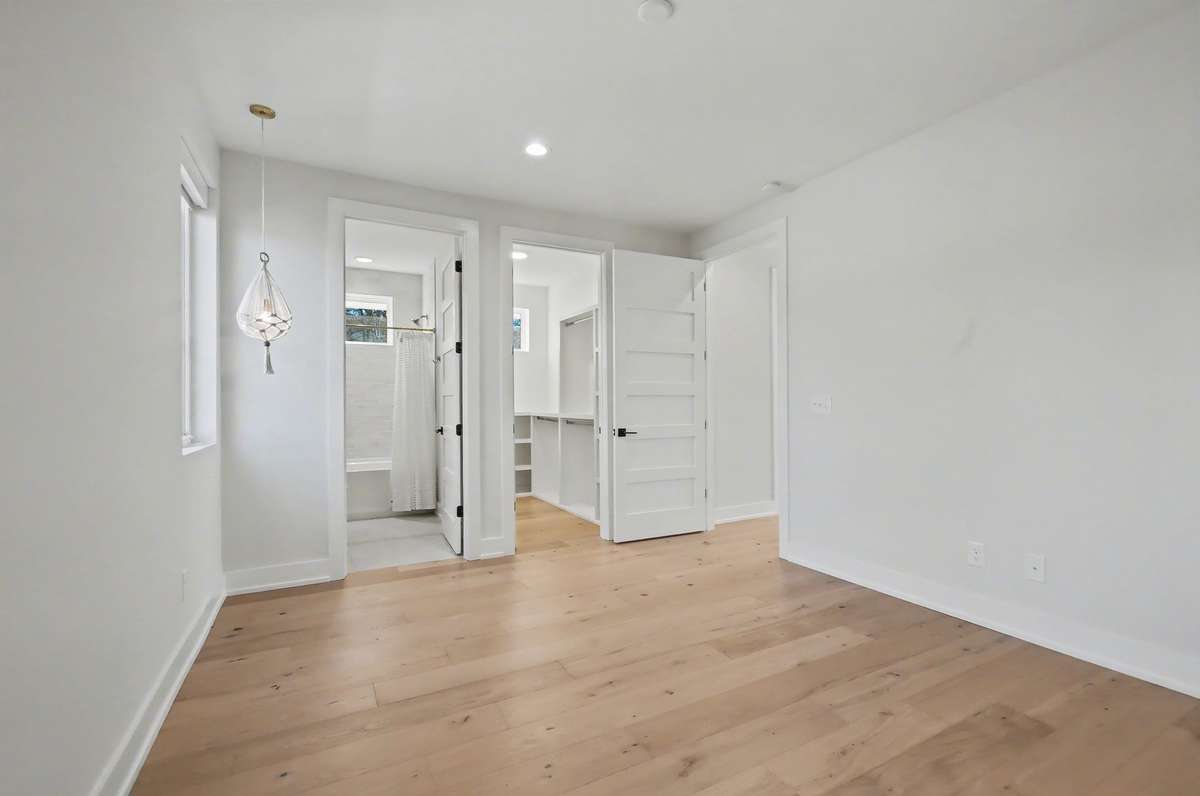 Fourth Bedroom/Pendant Lighting + Walk In Closet