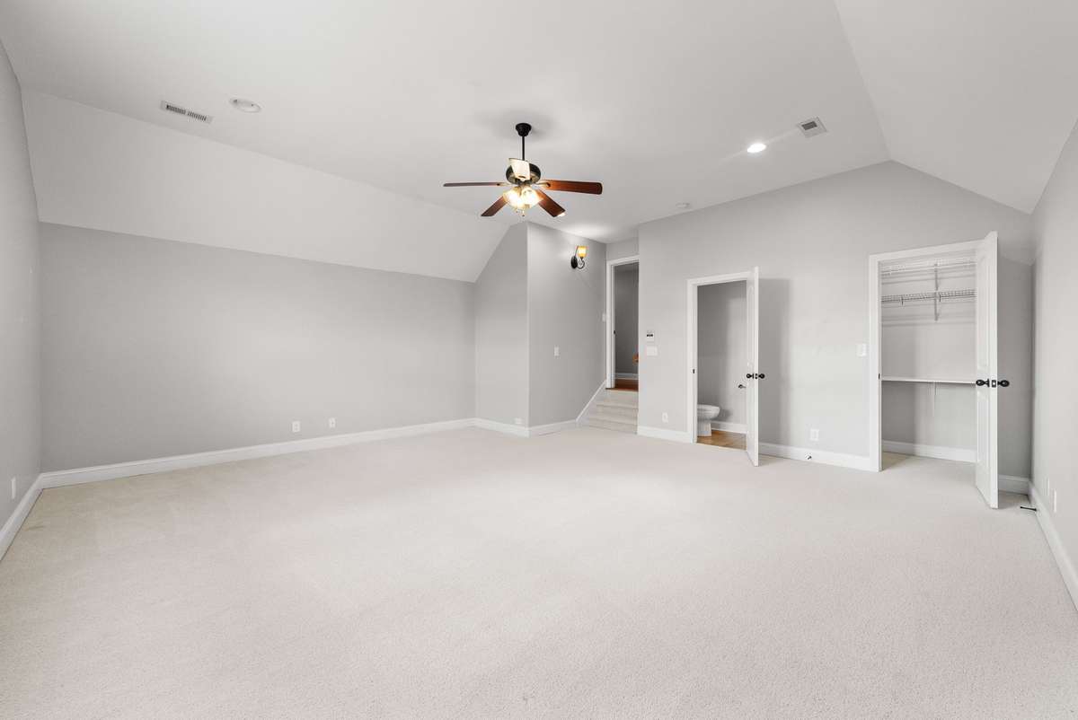 bonus room that could be a 5th bedroom with half bath and closet.