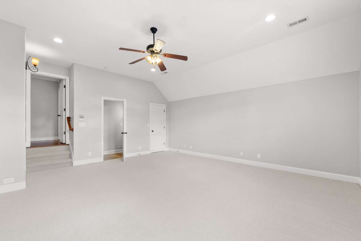 bonus room that could be a 5th bedroom with half bath and closet.