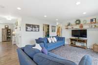 Warm, inviting atmosphere perfect for gatherings or quiet evenings