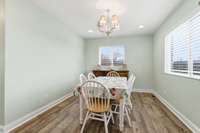 This inviting dining room is the perfect backdrop for creating lasting memories around the table.