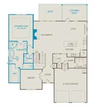 The 1st floor layout is designed for everyday living. The open-concept main living space features a gourmet Kitchen with dining space, Great Room with a gas fireplace, home office and 29' x 10' deck! The Owner's Suite is located on the main level!