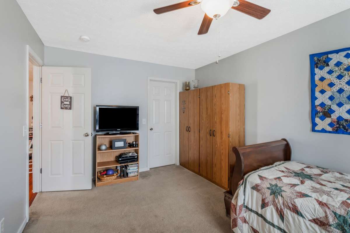 Secondary bedroom has a large walk-in closet...