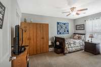 Two of three bedrooms...