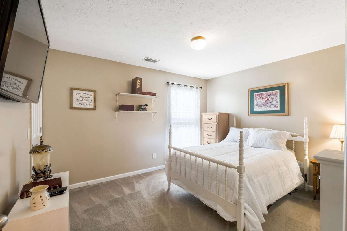Primary suite has a walk-in closet...
