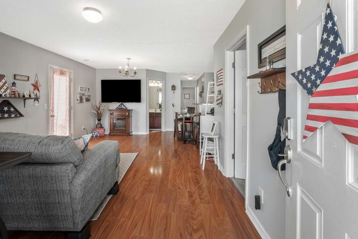 This all-brick beauty features 3 bedrooms, 2 full baths, and a kitchen that opens right into your main living space