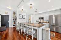 Gorgeous white walls and tall ceilings