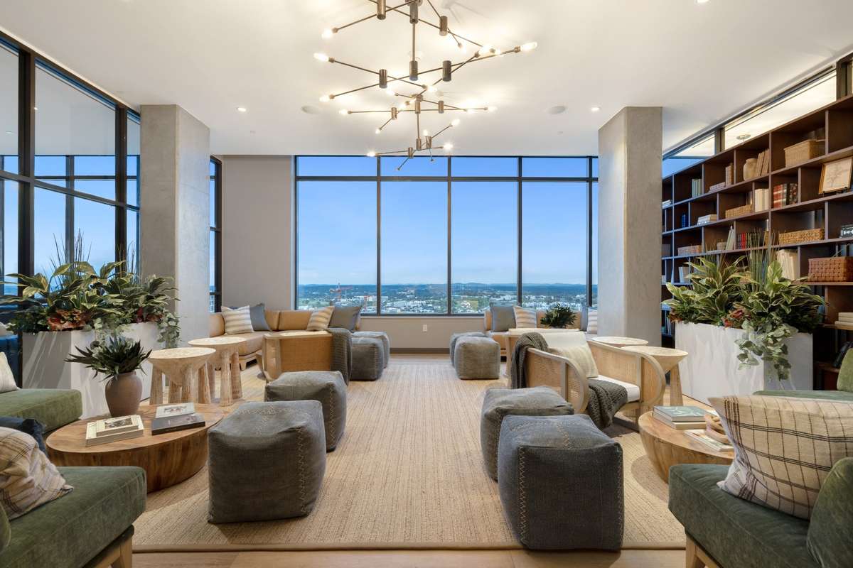 Relax in the quiet space/library in the owners lounge.