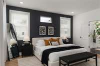 Photos are of a staged a model and not actual home. Design selections vary.