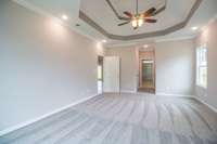 Another View of the Primary Bedroom with 2 Walk-in Closets!