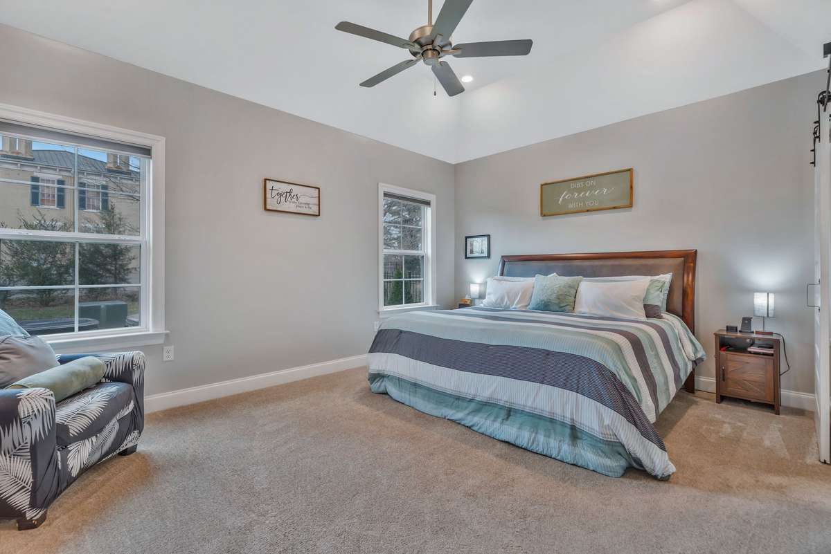 Spacious Primary Bedroom on Main Floor.