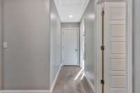 Hallway to Bedroom and Full Bath.